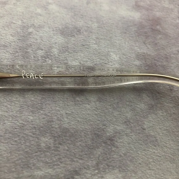 Paul Smith lucite clear round frame sunglasses